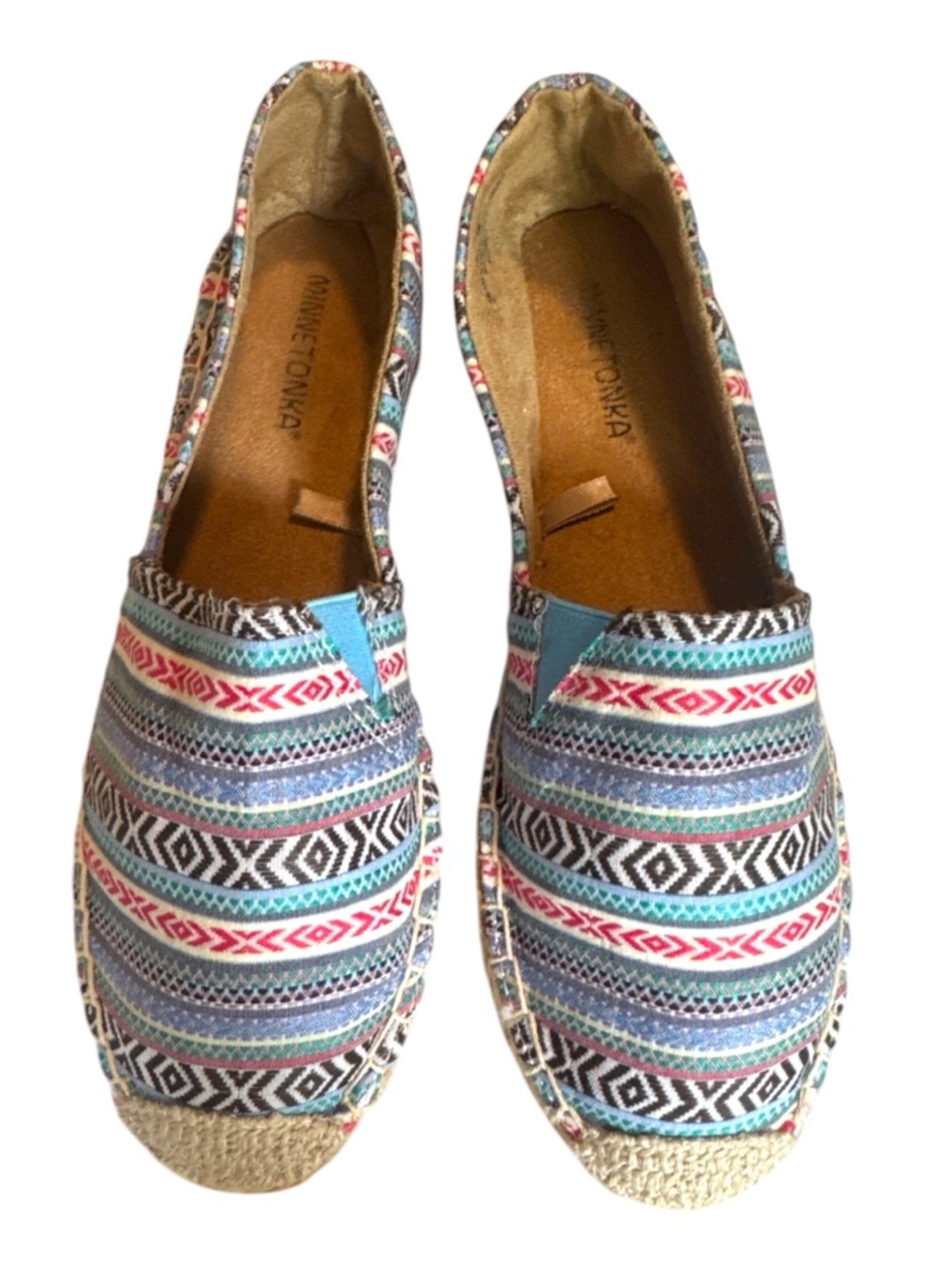 Minnetonka Multicolor Patterned Espadrille Slip-Ons
